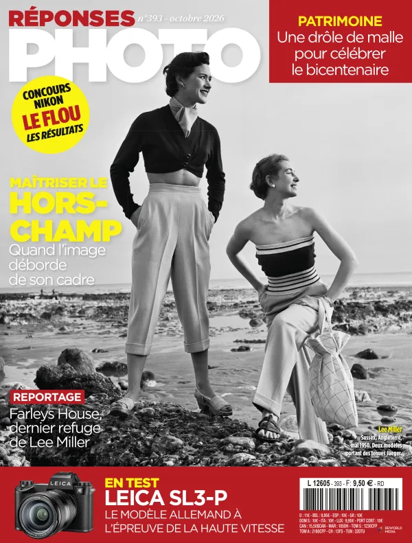 La couverture de Réponses Photo n° 393, octobre 2026, qui annonce « Une drôle de malle pour célébrer le bicentenaire »